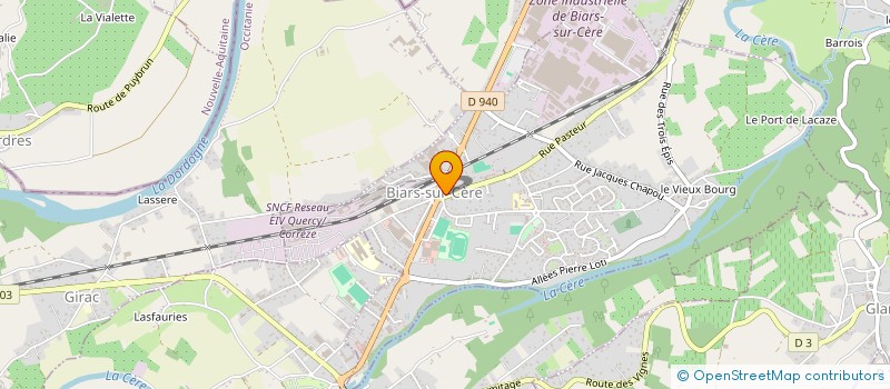 localisation de l'entreprise MADAME MELANIE VIGNERON  BIARS-SUR-CERE