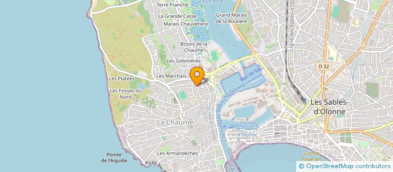 localisation de l'entreprise MADAME MELANIE VILAIN à LES SABLES D'OLONNE