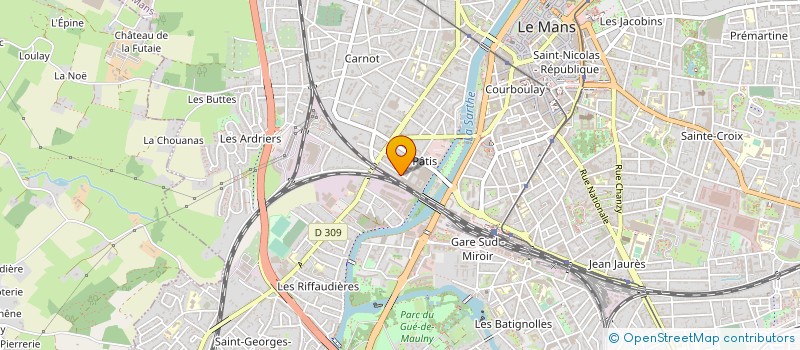 localisation de l'entreprise MADAME MELANIE VILLADIER  LE MANS