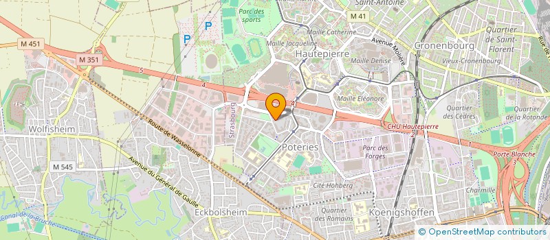 localisation de l'entreprise MADAME MELANIE VINCENT à STRASBOURG