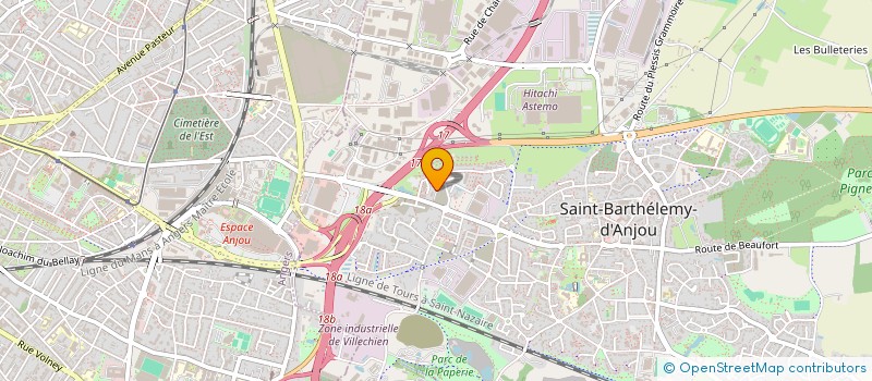 localisation de l'entreprise MADAME MELANIE VISIEDO à SAINT-BARTHELEMY-D'ANJOU