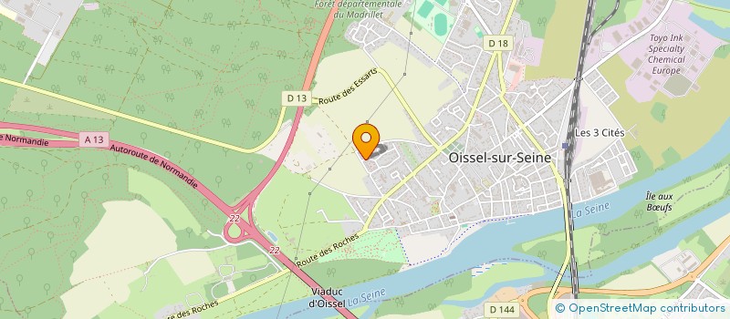 localisation de l'entreprise MADAME MELANIE VISSE  OISSEL