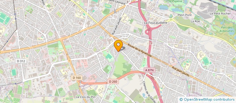 localisation de l'entreprise MADAME MELANIE VITOUR à ANGERS
