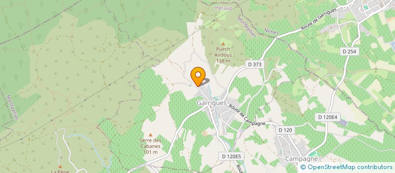 localisation de l'entreprise MADAME MELANIE VOGEL  GARRIGUES