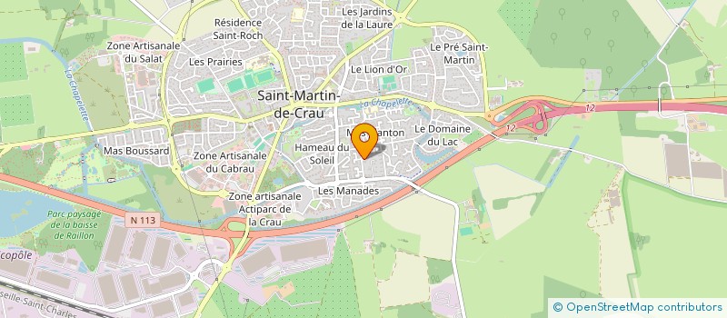 localisation de l'entreprise MADAME MELANIE WEBER à SAINT-MARTIN-DE-CRAU