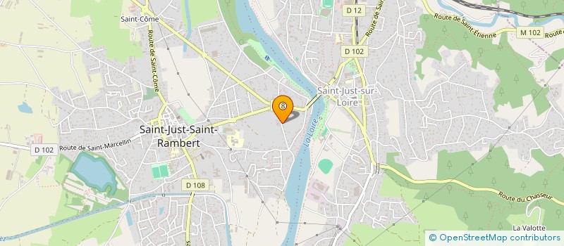 localisation de l'entreprise MADAME MELANIE WITKOS  SAINT-JUST-SAINT-RAMBERT