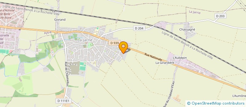 localisation de l'entreprise MADAME MELANIE WOZNIAK  LA JARNE