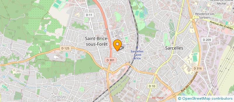 localisation de l'entreprise MADAME MELANIE YALAP à SAINT-BRICE-SOUS-FORET