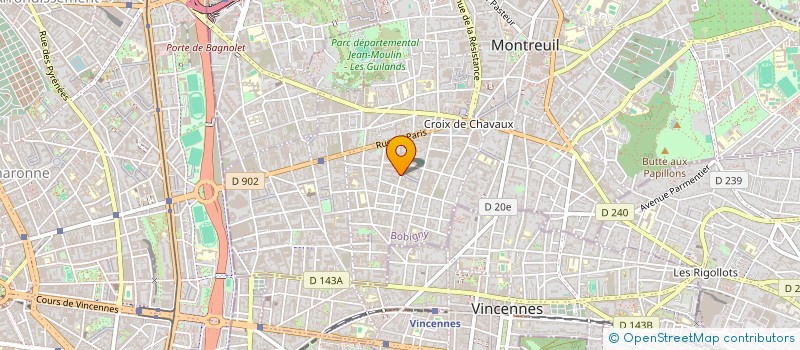 localisation de l'entreprise MADAME MELANIE YVON à MONTREUIL