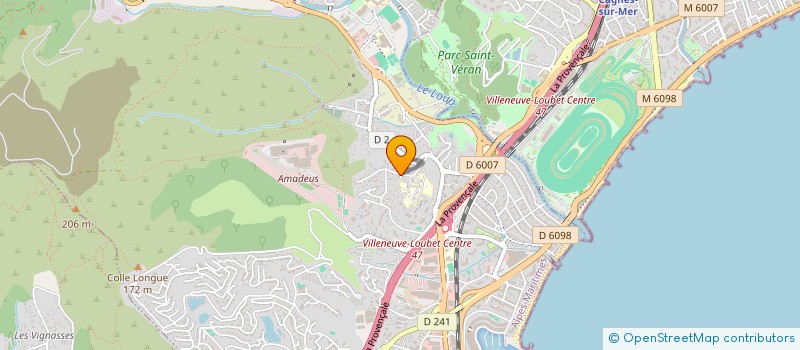 localisation de l'entreprise MADAME MELANIE ZAMMIT  VILLENEUVE-LOUBET