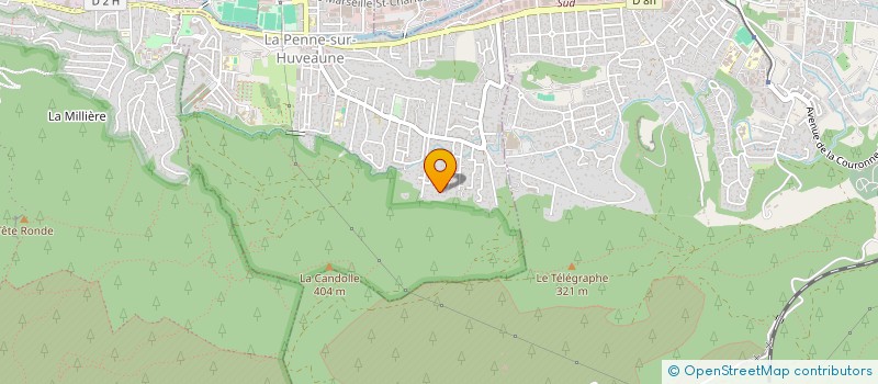 localisation de l'entreprise MADAME MELANIE ZEGAOUI  LA PENNE-SUR-HUVEAUNE