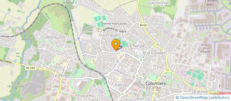 localisation de l'entreprise MADAME MELANY FAURE à COLOMIERS