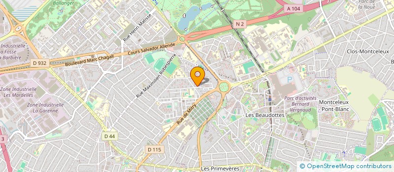 localisation de l'entreprise MADAME MELANY GONCALVES DOS SANTOS à AULNAY-SOUS-BOIS