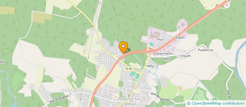 localisation de l'entreprise MADAME MELANY GUERREIRO  PONTONX-SUR-L'ADOUR