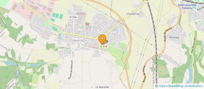 localisation de l'entreprise MADAME MELANY MARTIN  HEYRIEUX