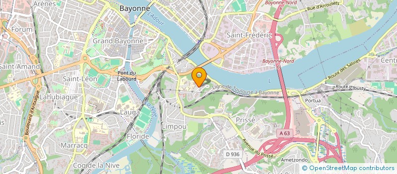 localisation de l'entreprise MADAME MELANY MOLINA  BAYONNE