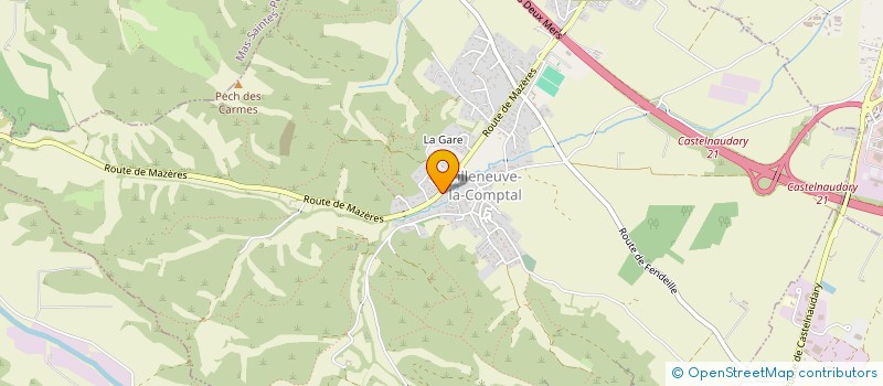 localisation de l'entreprise MADAME MELANY SALVADOR  VILLENEUVE-LA-COMPTAL