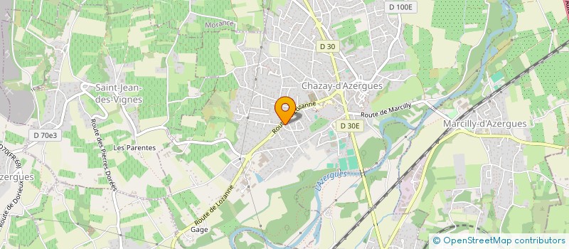 localisation de l'entreprise MADAME MELANY SAUNIER à CHAZAY-D'AZERGUES