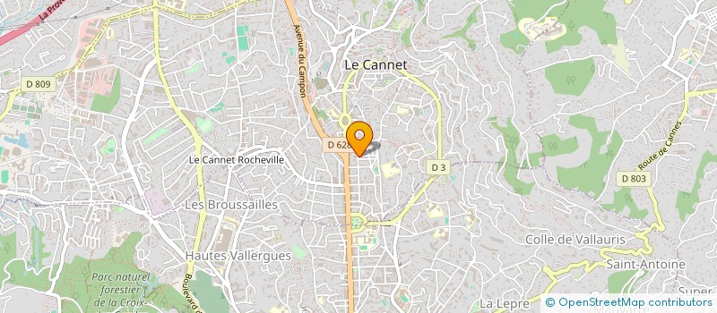 localisation de l'entreprise MADAME MELANY SURACE à LE CANNET