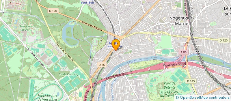 localisation de l'entreprise MADAME MELARNY LOPES DE OLIVEIRA  NOGENT-SUR-MARNE