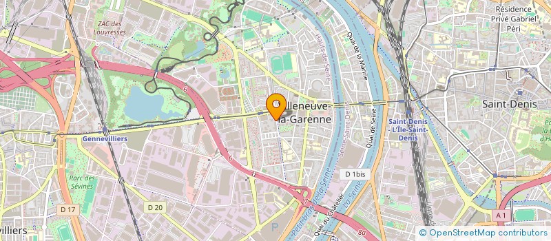 localisation de l'entreprise MADAME MELE BITODI  VILLENEUVE-LA-GARENNE