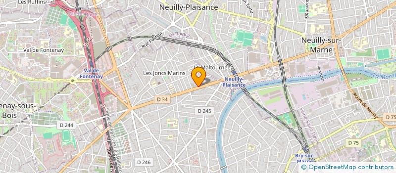 localisation de l'entreprise MADAME MELEK POYRAZER  SAINT-MAUR-DES-FOSSES