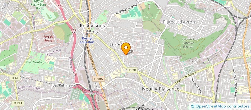 localisation de l'entreprise MADAME MELEK TEKELI  ROSNY-SOUS-BOIS
