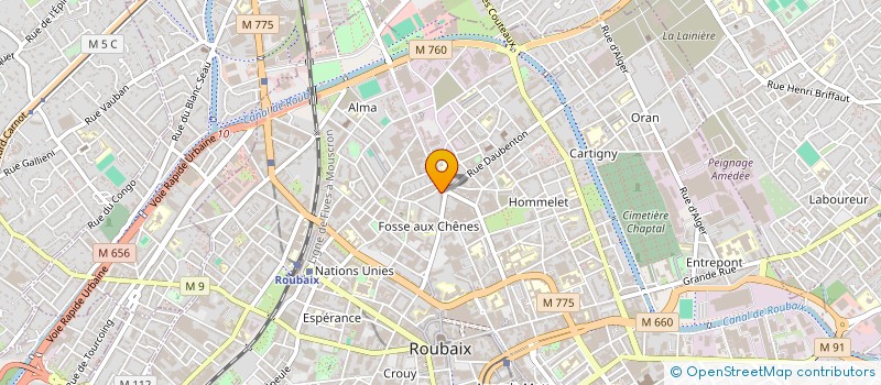 localisation de l'entreprise MADAME MELHA CHIBANE  ROUBAIX