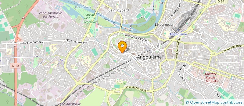 localisation de l'entreprise MADAME MELHIA MARTIN à ANGOULEME