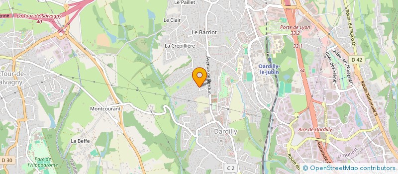 localisation de l'entreprise MADAME MELIA THIVAT  DARDILLY