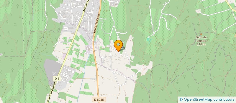 localisation de l'entreprise MADAME MELICIA GRANDE  BAGNOLS-SUR-CEZE