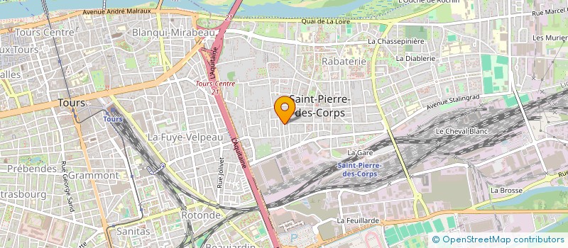 localisation de l'entreprise MADAME MELIE QUETIER  SAINT-PIERRE-DES-CORPS