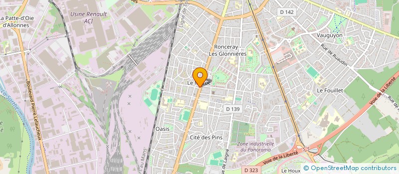 localisation de l'entreprise MADAME MELIE SUBERIE  LE MANS