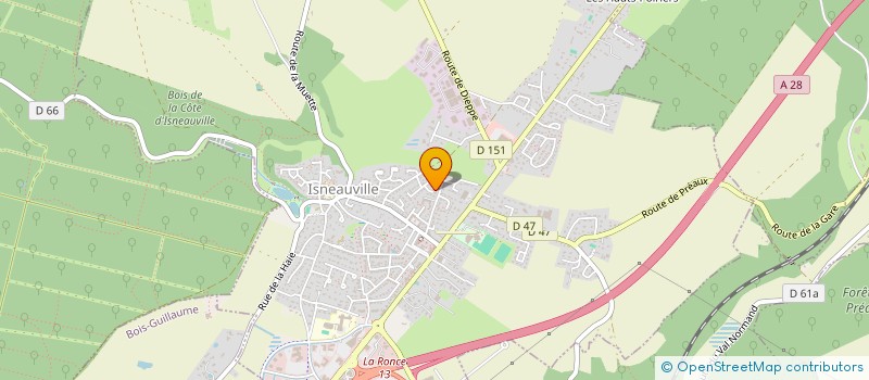 localisation de l'entreprise MADAME MELIKA LAROUSSI  ISNEAUVILLE