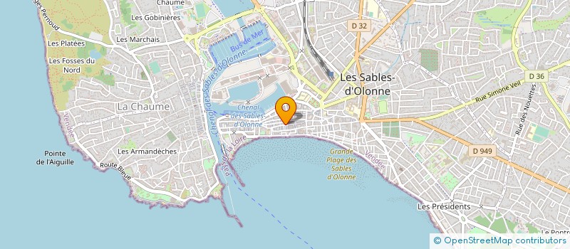 localisation de l'entreprise MADAME MELINA ABBRUCIATI à LES SABLES D'OLONNE