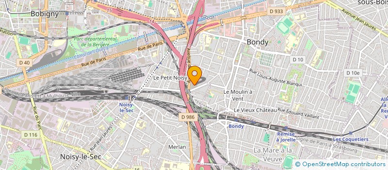 localisation de l'entreprise MADAME MELINA AFONSO à NOISY-LE-SEC