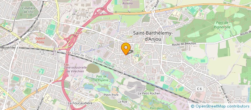 localisation de l'entreprise MADAME MELINA AGODOR à SAINT-BARTHELEMY-D'ANJOU