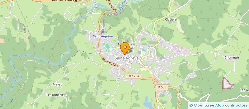 localisation de l'entreprise MADAME MELINA BEN HAYOUN  SAINT-AGREVE