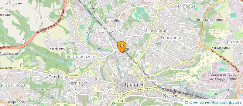 localisation de l'entreprise MADAME MELINA BRINQUIN à QUIMPER