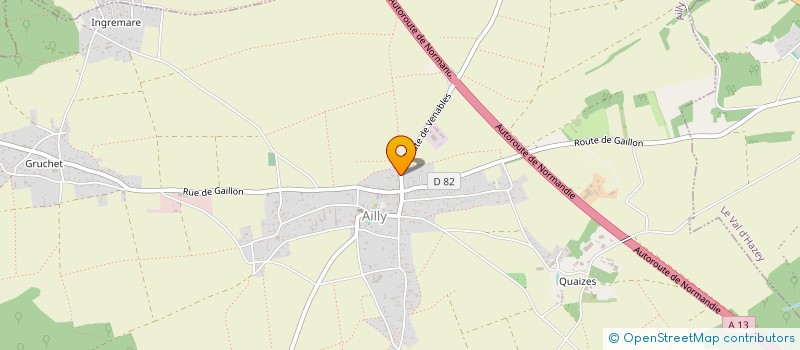 localisation de l'entreprise MADAME MELINA BROCHARD  AILLY