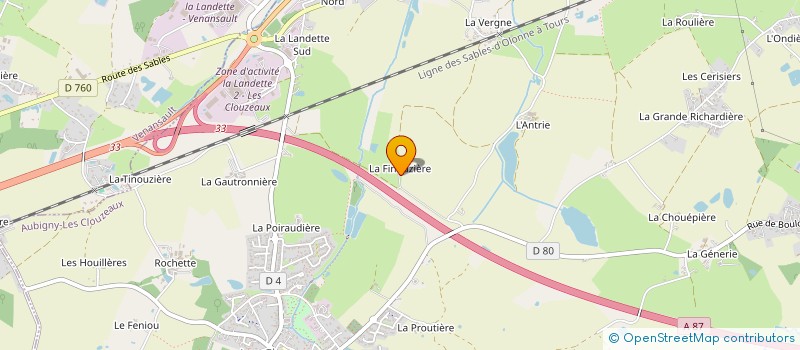 localisation de l'entreprise MADAME MELINA CANTIN  AUBIGNY-LES CLOUZEAUX