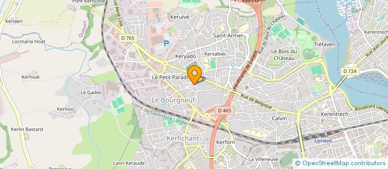 localisation de l'entreprise MADAME MELINA CARON à LORIENT