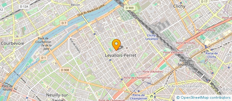 localisation de l'entreprise MADAME MELINA CHAMPAGNE à LEVALLOIS-PERRET