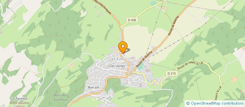 localisation de l'entreprise MADAME MELINA CLERC  LES FINS