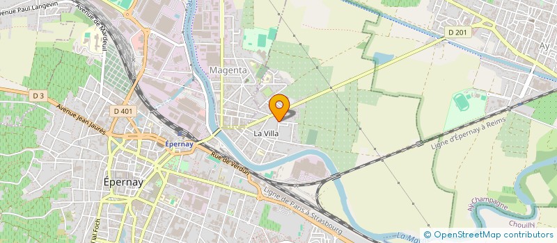 localisation de l'entreprise MADAME MELINA COQUERET  EPERNAY