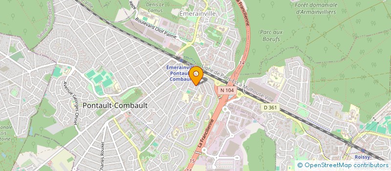 localisation de l'entreprise MADAME MELINA DA ROCHA à PONTAULT-COMBAULT