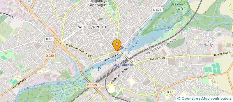 localisation de l'entreprise MADAME MELINA DELAPORTE à SAINT-QUENTIN