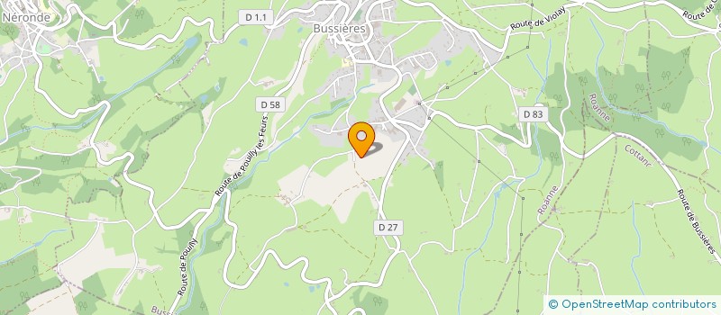 localisation de l'entreprise MADAME MELINA DELORME  BUSSIERES