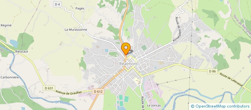 localisation de l'entreprise MADAME MELINA DESBOS à REALMONT