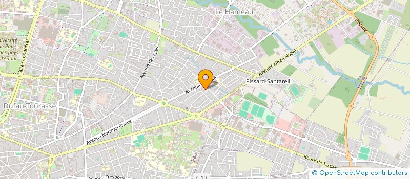 localisation de l'entreprise MADAME MELINA DIAU à PAU